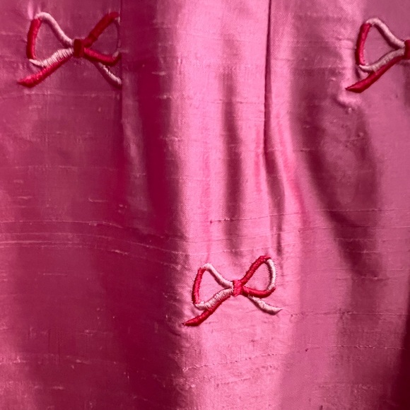 Lilly Pulitzer Silk Embroidered Bow Dress. - Picture 5 of 8